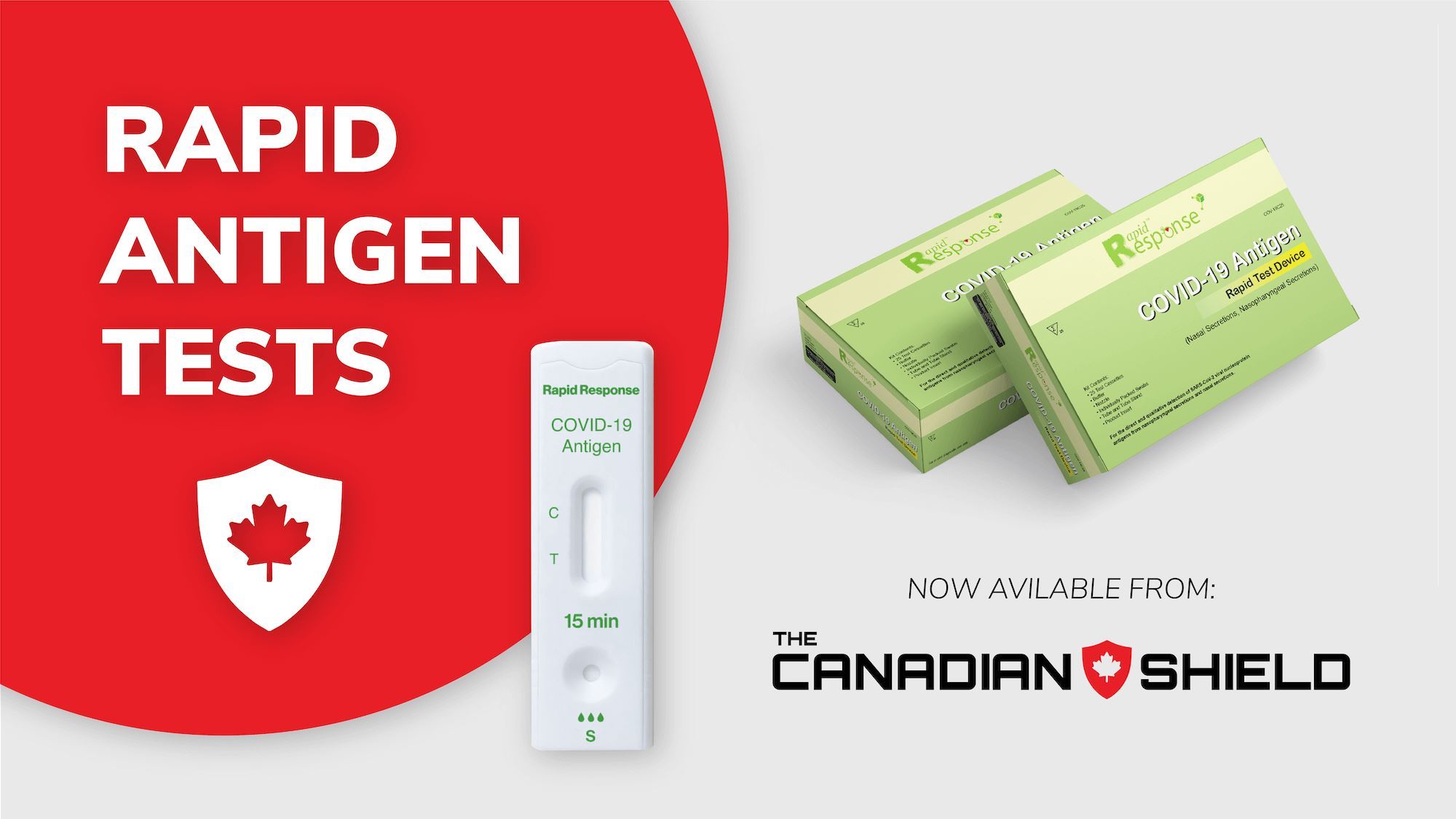 COVID19 Rapid Test Kits Now Available From The Canadian Shield to Im