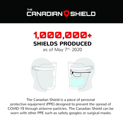 The Canadian Shield Reaches Key Milestone With One Millionth PPE Face Shield Manufactured