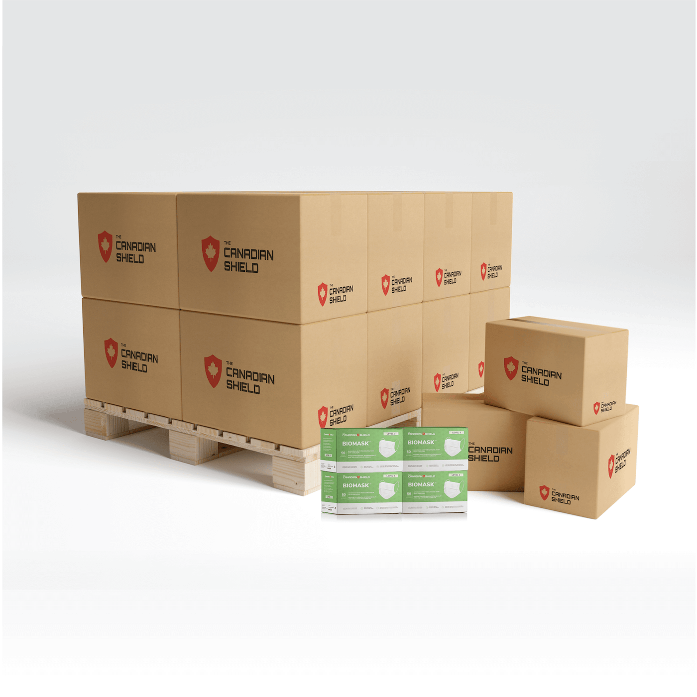 The Canadian Shield BioMask - Biodegradable, Medical-Grade Procedural Face Mask - ASTM Level 1, Level 2, Level 3