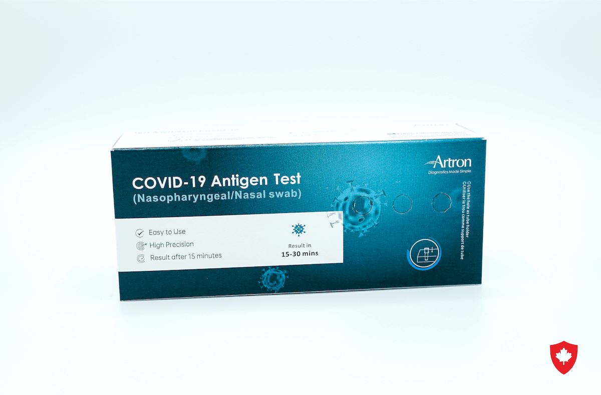 Artron COVID-19 Rapid Antigen Test Kit - Made in Canada rapid test