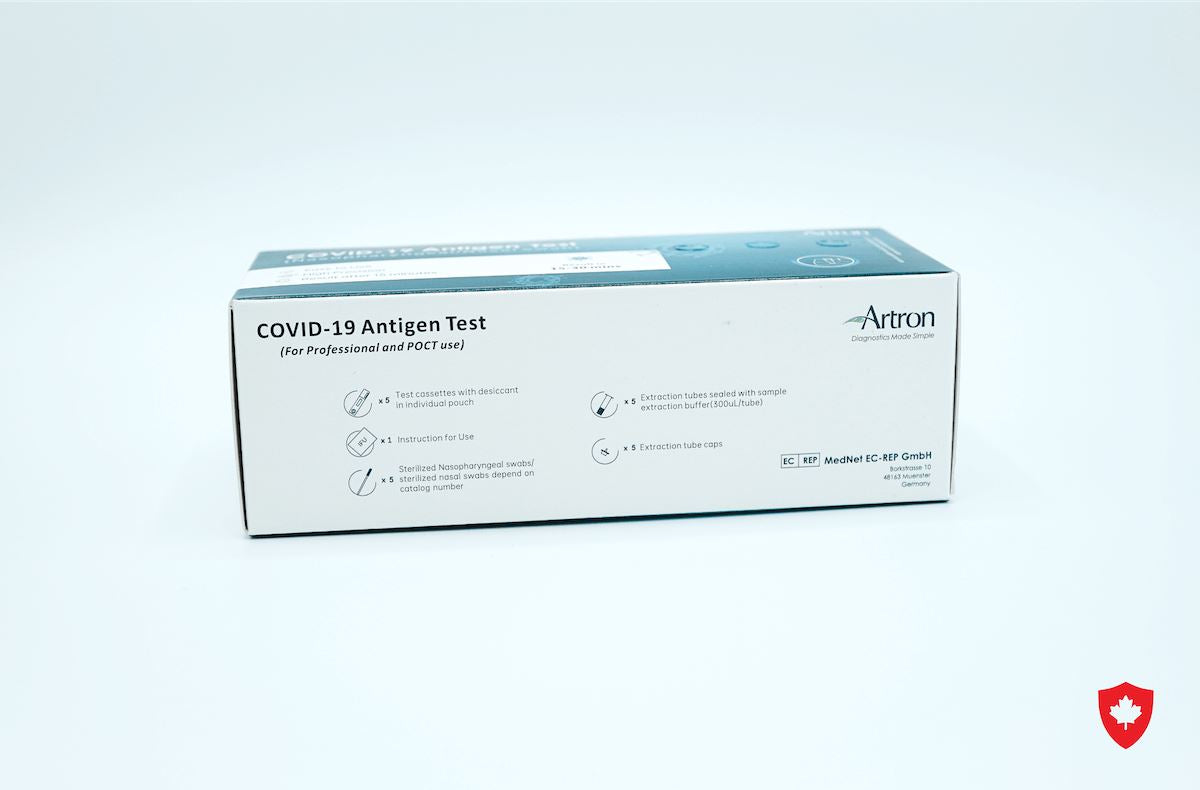 Artron COVID-19 Rapid Antigen Test Kit - Made in Canada rapid test