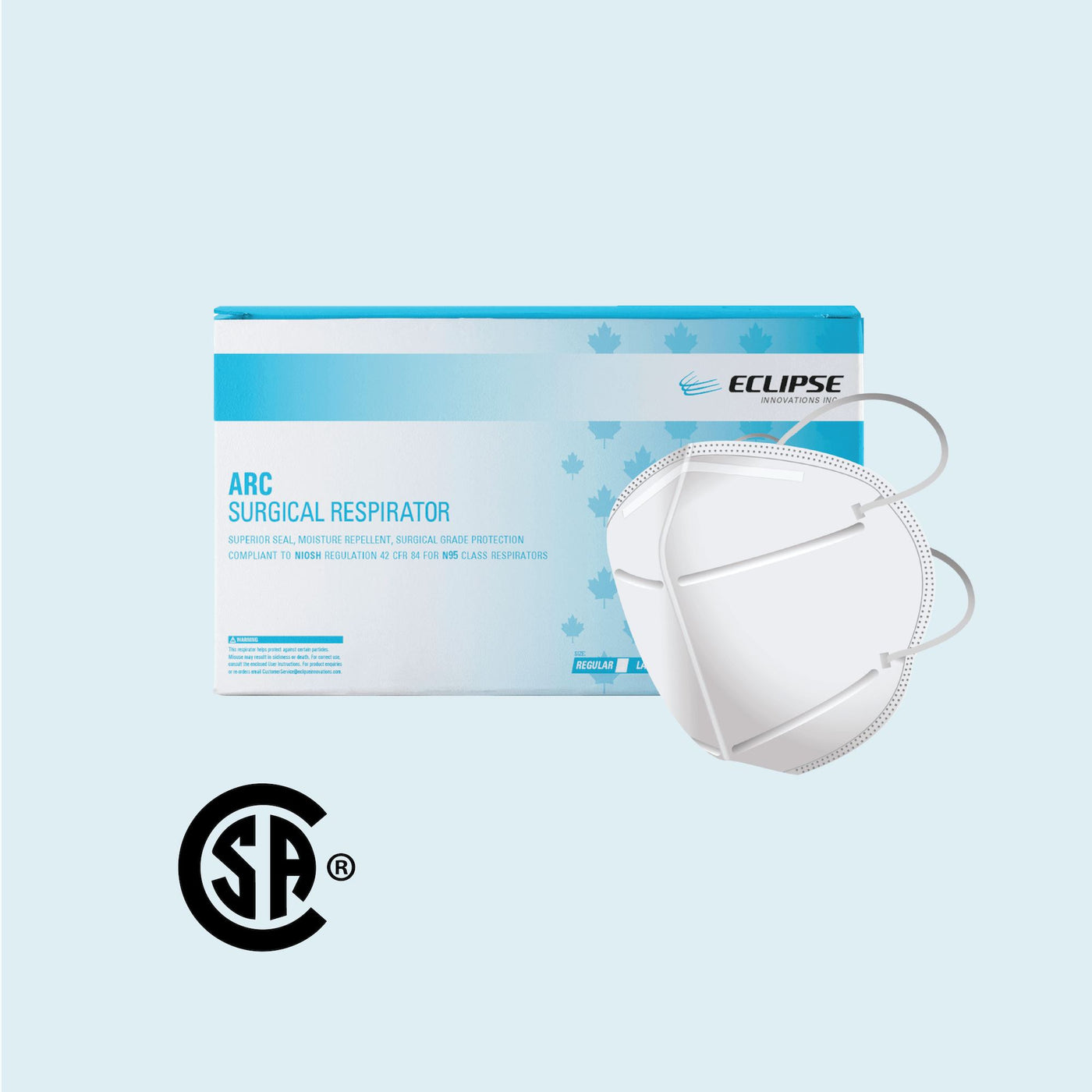 Eclipse ARC Surgical Respirator - N95-Equivalent, CSA Certified